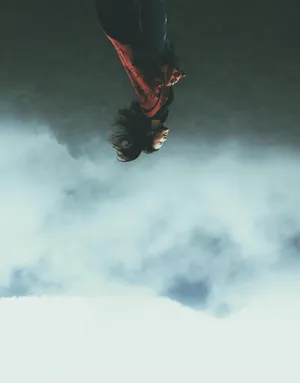 Paranormal Spooky Upside-down Girl Wallpaper