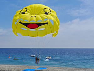 Parasailing At Croatia Wallpaper