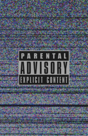 Parental Advisory Tv Glitch Wallpaper