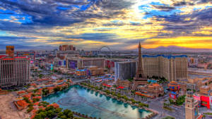 Paris Las Vegas From The Cosmopolitan Wallpaper