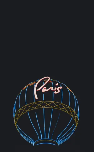 Paris Las Vegas Neon Phone Wallpaper