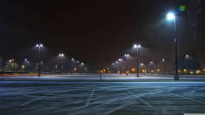 Parking Lot Night Uhd Wallpaper