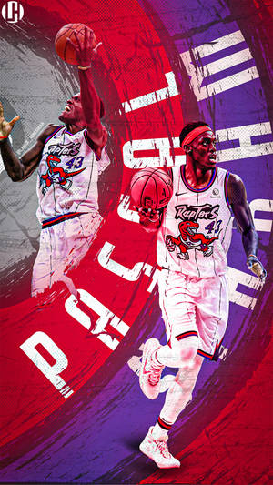 Pascal Siakam Vintage Raptors Jersey Wallpaper