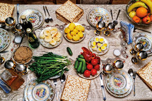 Passover Dinner Meal Wallpaper