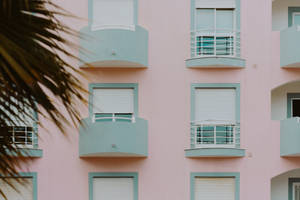 Pastel Aesthetic Building Wallpaper