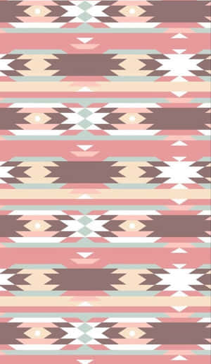 Pastel Aztec Pattern Wallpaper