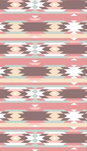 Pastel Aztec Pattern Wallpaper