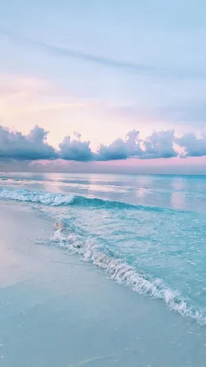 Pastel Beach Pretty Aesthetic Wallpaper