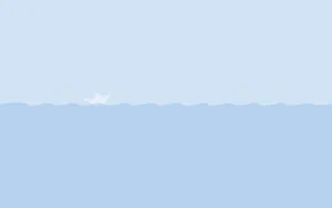 Pastel Blue Aesthetic Wave Desktop Wallpaper