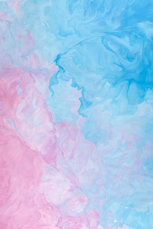 Pastel Blue And Pink Watercolors Wallpaper