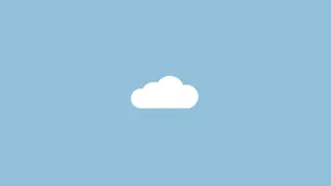 Pastel Blue With Cloud Wallpaper