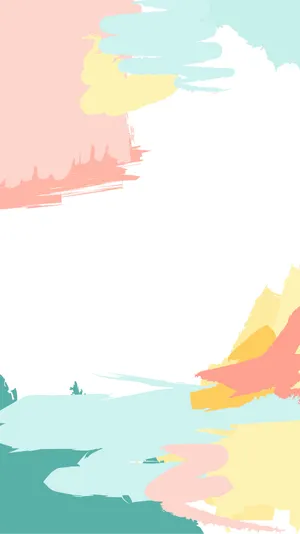 Pastel Colored Brush White Background Wallpaper