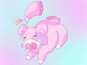 Pastel Gore Crying Pig Wallpaper