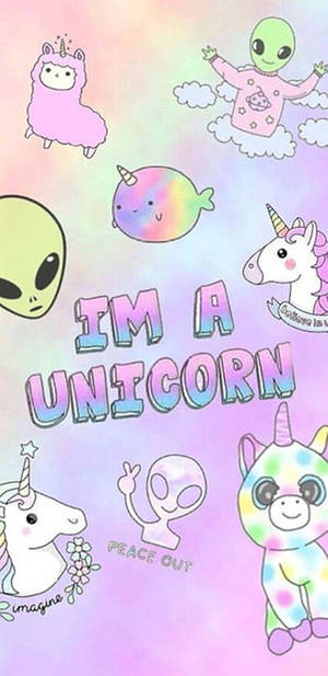 Pastel Ipad I'm A Unicorn Wallpaper