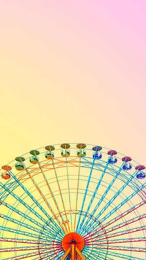 Pastel Iphone Ferris Wheel Wallpaper