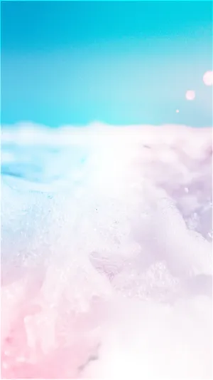 Pastel Minimalist Foamy Wave Close-up Wallpaper
