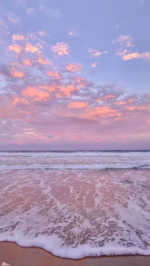 Pastel Orange Aesthetic Day Sky Wallpaper