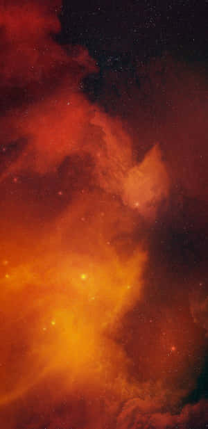 Pastel Orange Smoke Mobile Wallpaper