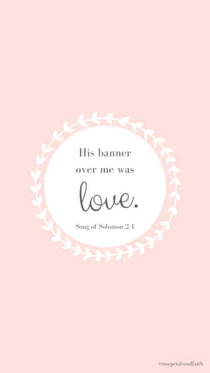 Pastel Pink Cool Christian Love Wallpaper