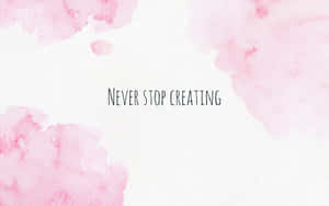 Pastel Pink Paint Blotches Aesthetic Computer Wallpaper