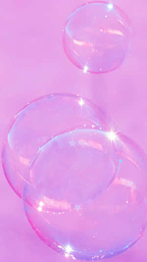 Pastel Purple Iphone Bubbles Wallpaper