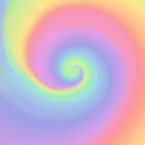 Pastel Rainbow Swirl Pattern Design Wallpaper