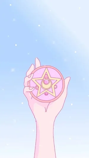 Pastel Sailor Moon Crystal Star Locket Wallpaper
