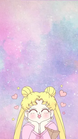 Pastel Sailor Moon Cute Happy Smile Wallpaper