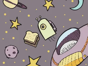 Pastel Space Pattern Cute Girly Ipad Wallpaper