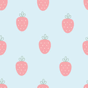 Pastel Strawberry Fruit Wallpaper