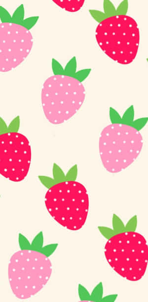 Pastel Strawberry Iphone Wallpaper