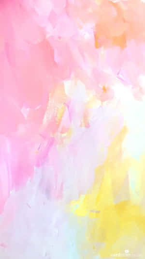 Pastel Watercolor Pink Yellow Blue Background Wallpaper