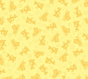 Pastel Yellow Garfield Background Wallpaper