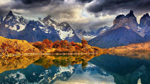 Patagonia Vibrant Landscape Photograph Wallpaper