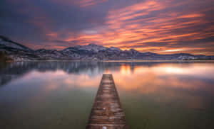 Path On A Lake Wallpaper