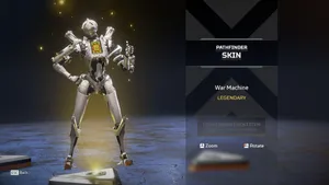 Pathfinder Apex Legends War Machine Skin Wallpaper