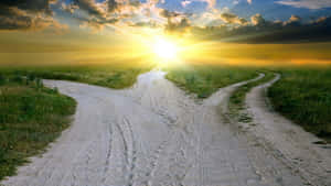 Paths Towards The Sunrise Wallpaper