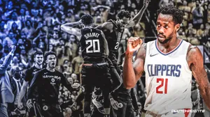 Patrick Beverly Celebrating With Clippers Team Wallpaper