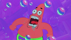 Patrick Star And Bubbles Wallpaper