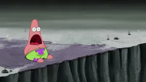 Patrick Star And Spongebob Squarepants Enjoying A Day At The Beach. Wallpaper