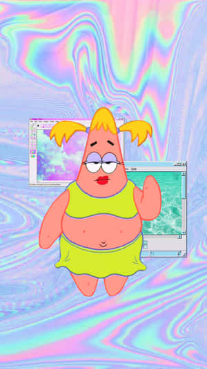 Patrick Star Girl Cartoon Pfp Wallpaper