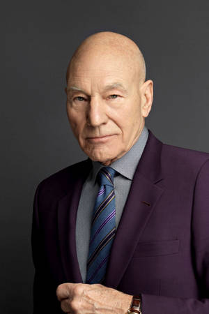 Patrick Stewart Portrait Photo Wallpaper