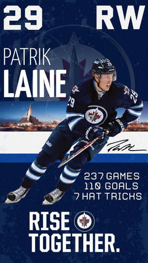 Patrik Laine #29 Rise Together Poster Wallpaper