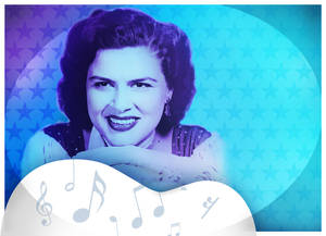 Patsy Cline Graphic Design Wallpaper