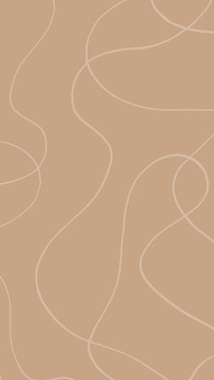 Pattern On A Beige Minimalist Wallpaper