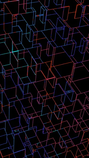 Patterned Neon Aesthetic Iphone Wallpaper