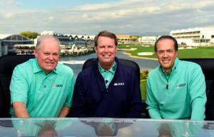 Paul Azinger Alongside Johnny Miller And Dan Hicks Wallpaper