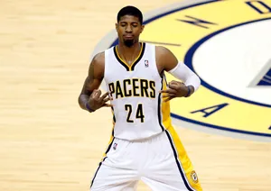 Paul George Yellow Blue Pacers Wallpaper