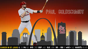 Paul Goldschmidt Career Numbers Wallpaper