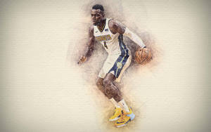 Paul Millsap Doodle Art Wallpaper